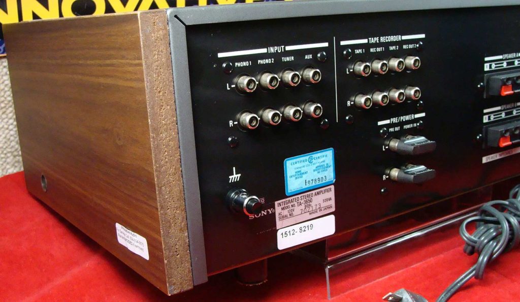 Innovative Audio Sony TA-3650 back left – Innovative Audio